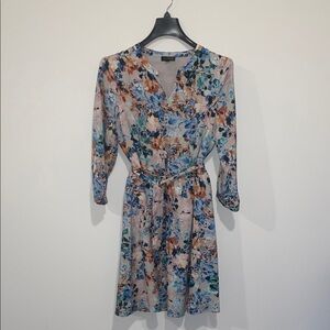 The Limited Floral 3/4 Sleeve Dress